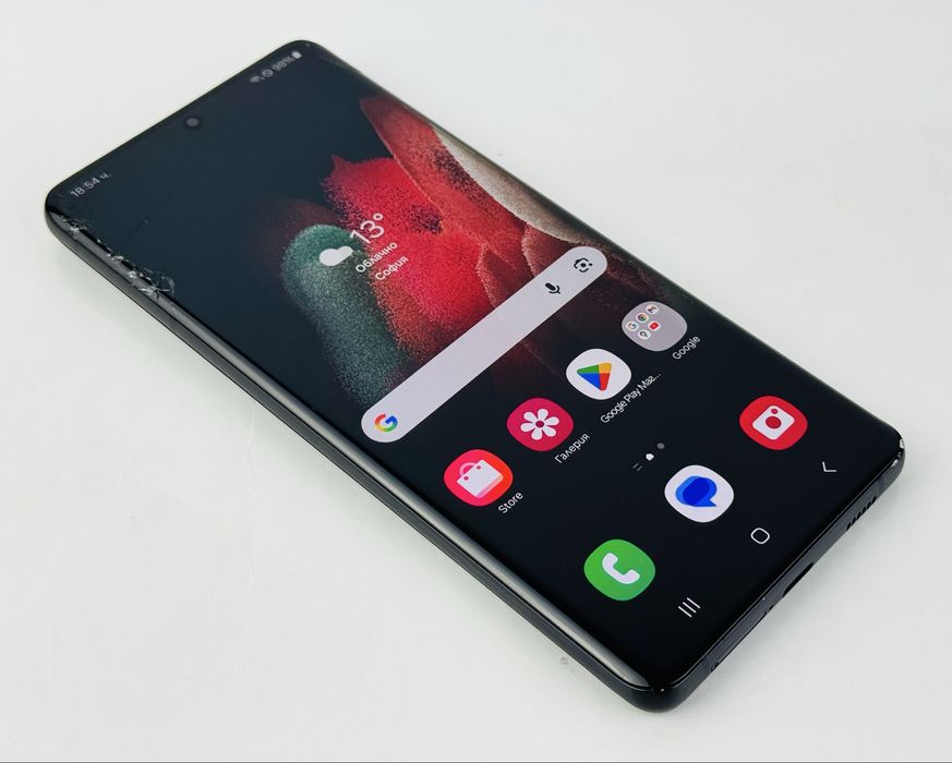 Samsung Galaxy S21 Ultra 5G 128GB 12RAM Black Отличен!