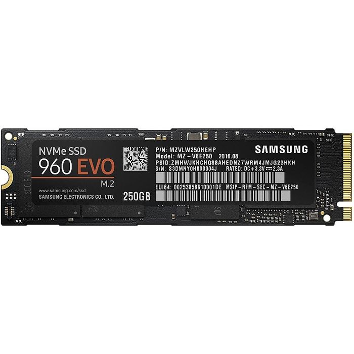 SSD Samsung 960 EVO 250GB PCI Express 3.0 x4 M.2 2280
