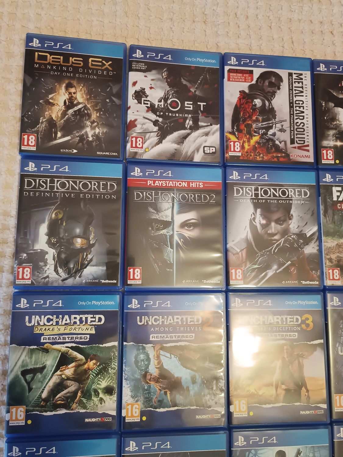 PlayStation 4 игри PS4 по 20 лв (60 игри - Перфектно Състояние)