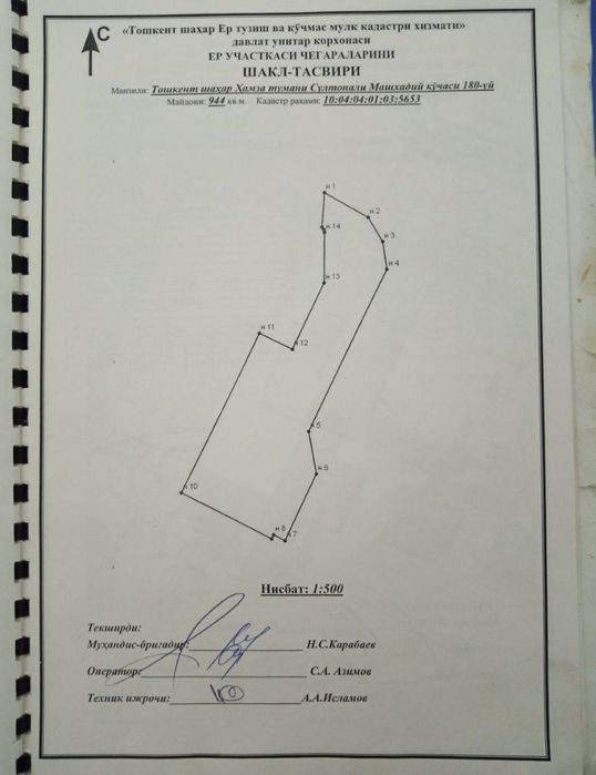 1-Liniya Shampan zavodi ko'chasi Yer Maydoni Sotiladi 9.44-sotok