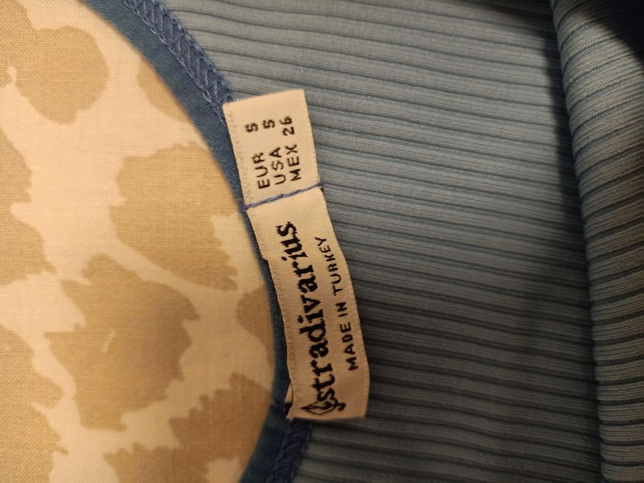 Top albastru deschis Stradivarius