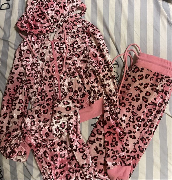 Trening catifea animal print