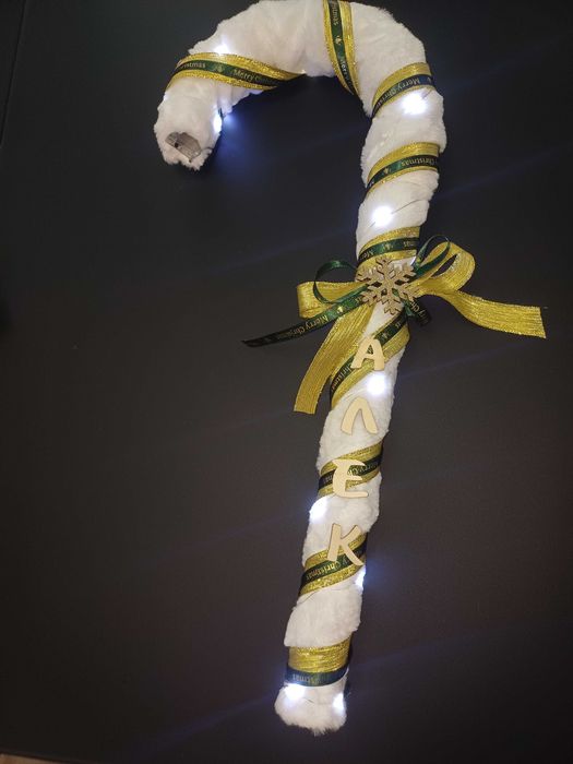 Персонализирана коледна захарна пръчица