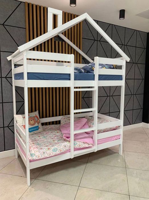 Кровать двухярусный Домик