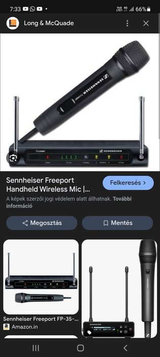 Vand microfon wirless sennheiser