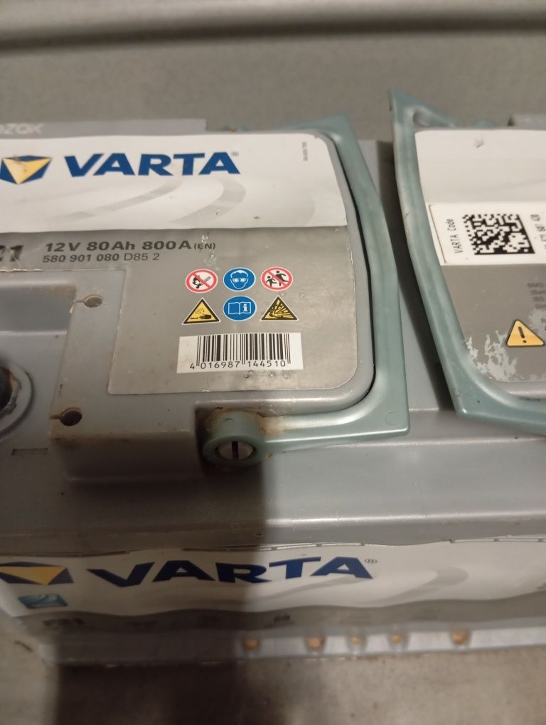 Baterie auto Varta Silver 80 amperi Agm cu start stop stare perfecta
