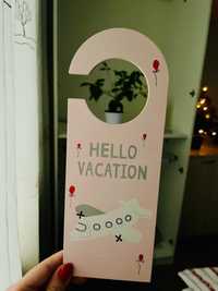 Hello Vacation - Travel Sign