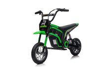 Motocicleta electrica Kinderauto Enduro 350W 24V roti gonflabile Green