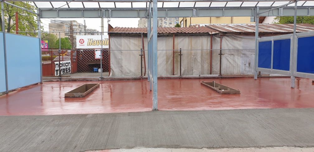 Turnare Sapa industrial din Beton finisata cu Elicopter si Cuart !