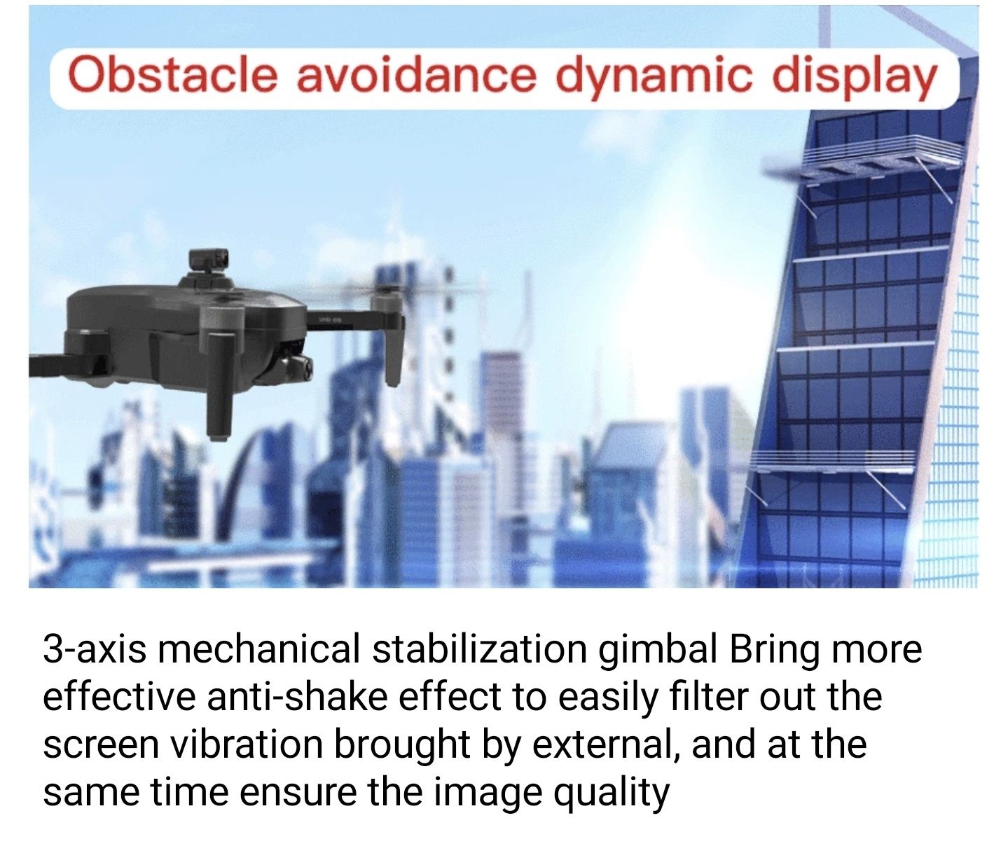 Drona cu Detector Obstacole si gimbal 3x,Camera 4K,Gps,3000Metri,,Noua