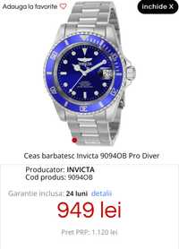 Ceas Invicta Pro Diver 9094OB