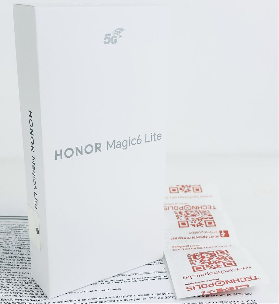НОВ! Honor Magic 6 Lite 5G 256GB 8RAM Sunrise Orange 2г. Гаранция!