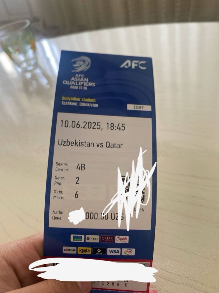 bilet sotiladi uzb qatar 4Б pastdan joy