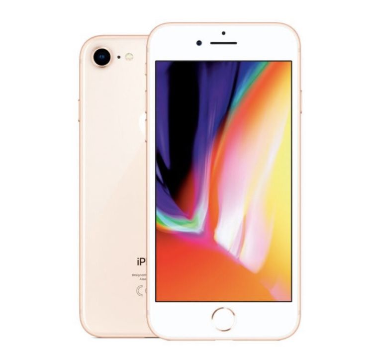 Iphone 8 Gold. 64/4. 100% Battery. Touch ID. Qi -Power