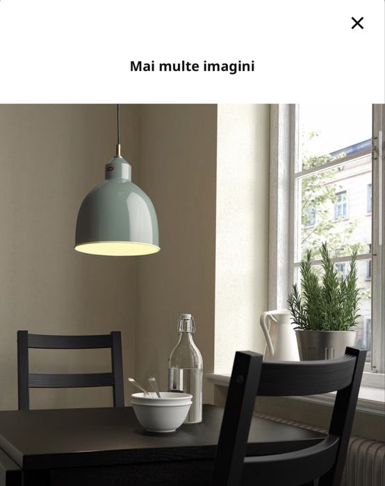 Lustra verde Rodflik Ikea