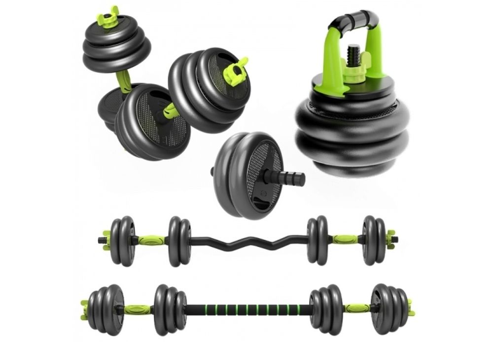 Set gantere reglabile kettlebell FitTronic® 5 in 1 de 30 kg ZK30,