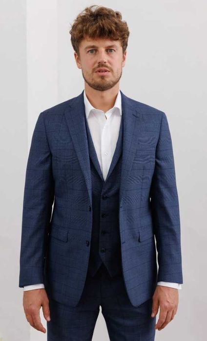 Sacou blazer de lux 52 XL Eduard Dressler lana super 170's Loro Piana