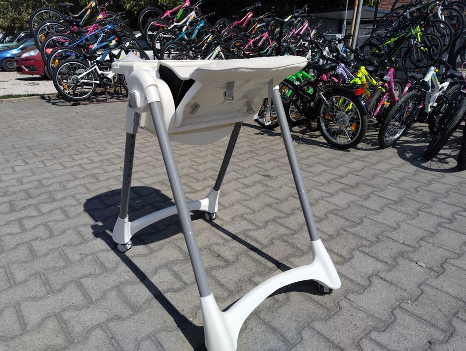 MONI Кожен стол за хранене RICO бял