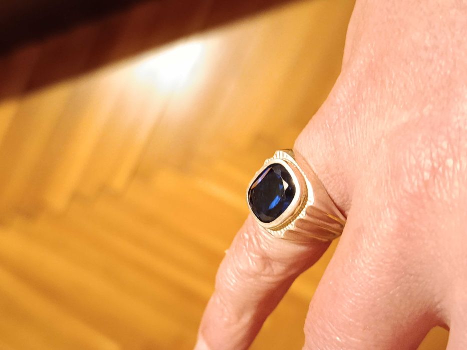 Мъжки сребърен пръстен