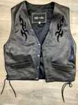 Vestă moto &rock din piele naturală, Hide 'n Chic, S