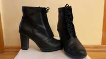 Ghete CLARKS piele naturala intoarsa, femei, marime 38