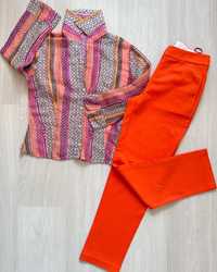 Елегантен бутиков панталон Jucca и цветна туника