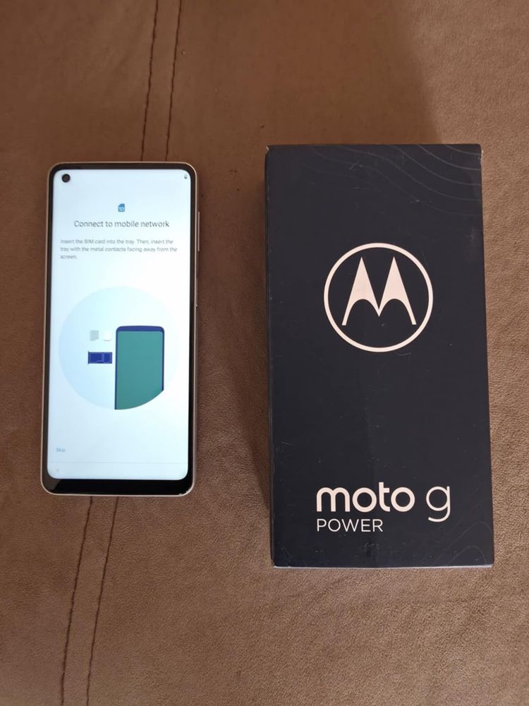 Motorola Moto g power Polar Silver като нов