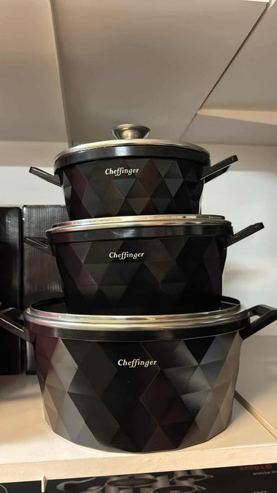 Комплект от 6 броя висококачествени съдове за готвене Cheffinger