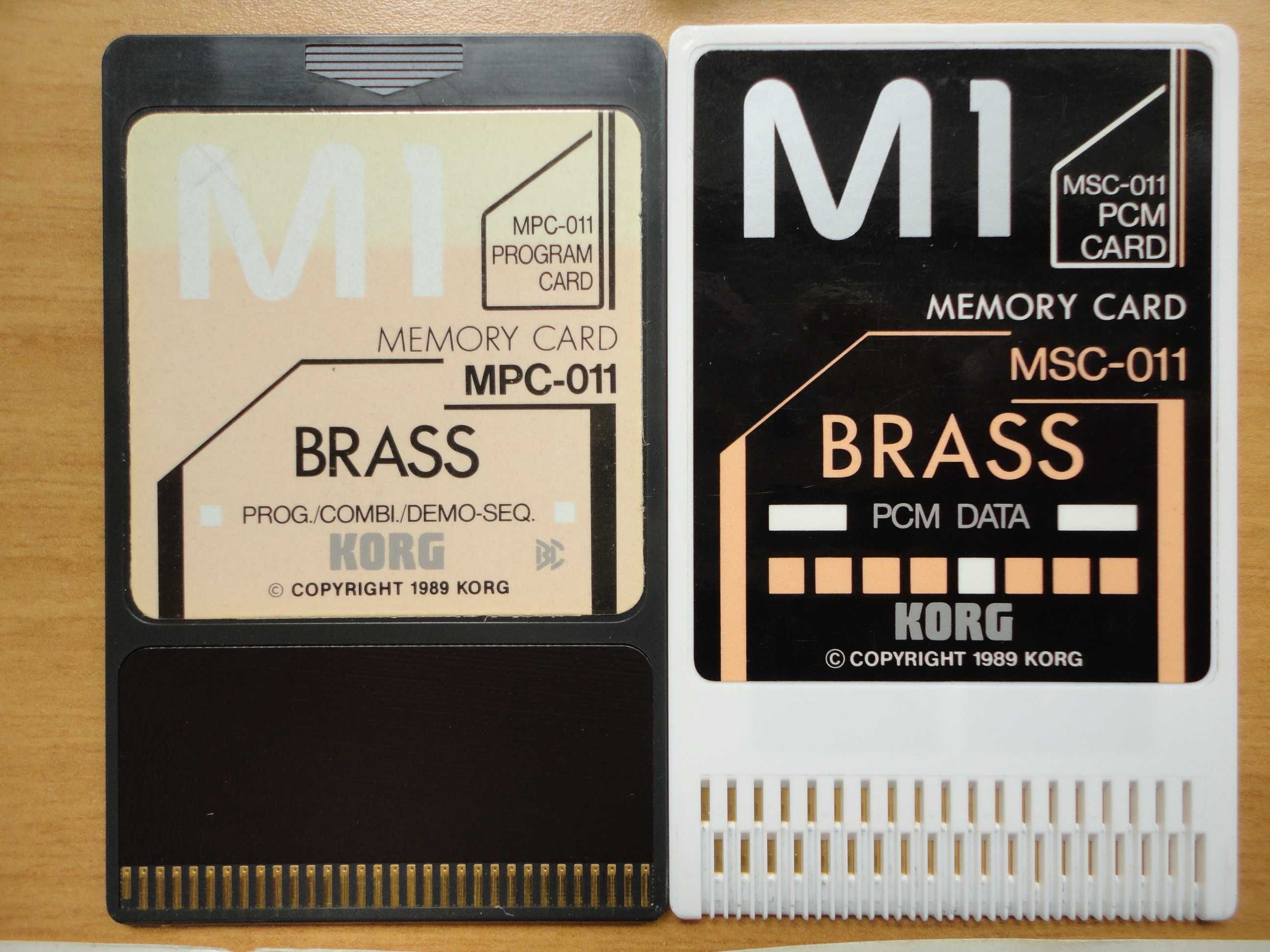 Set Pereche MEMORY CARD MPC-03 DRUMS 1/0-11 BRASS pt. Korg M1