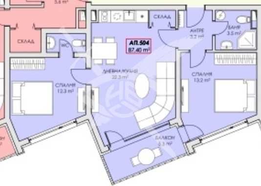 Тристаен апартамент в Равда 1030 - 29795
