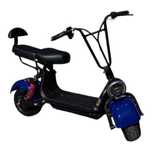 Scuter mini electric 1000W 48V viteza 25 km/h albastru, FARA PERMIS
