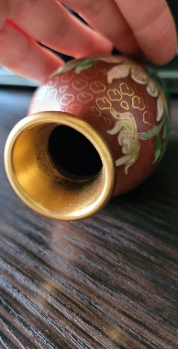 Vaza Cloisonne bronz, colectie
