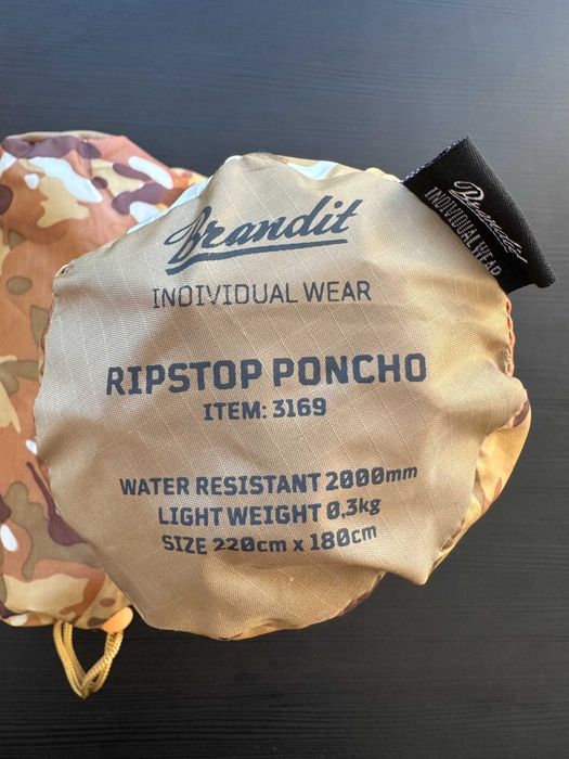 Pelerina de ploaie - poncho nou ripstop Brandit multicam