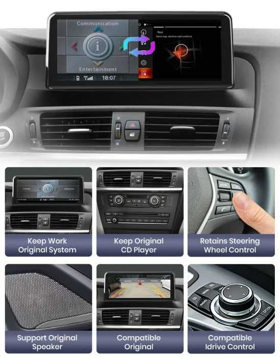 Navigatie android dedicata BMW X3 F25 / X4 F26  carplay
