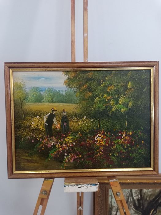 Идилия в Цветната Градина (Маслени Бои)