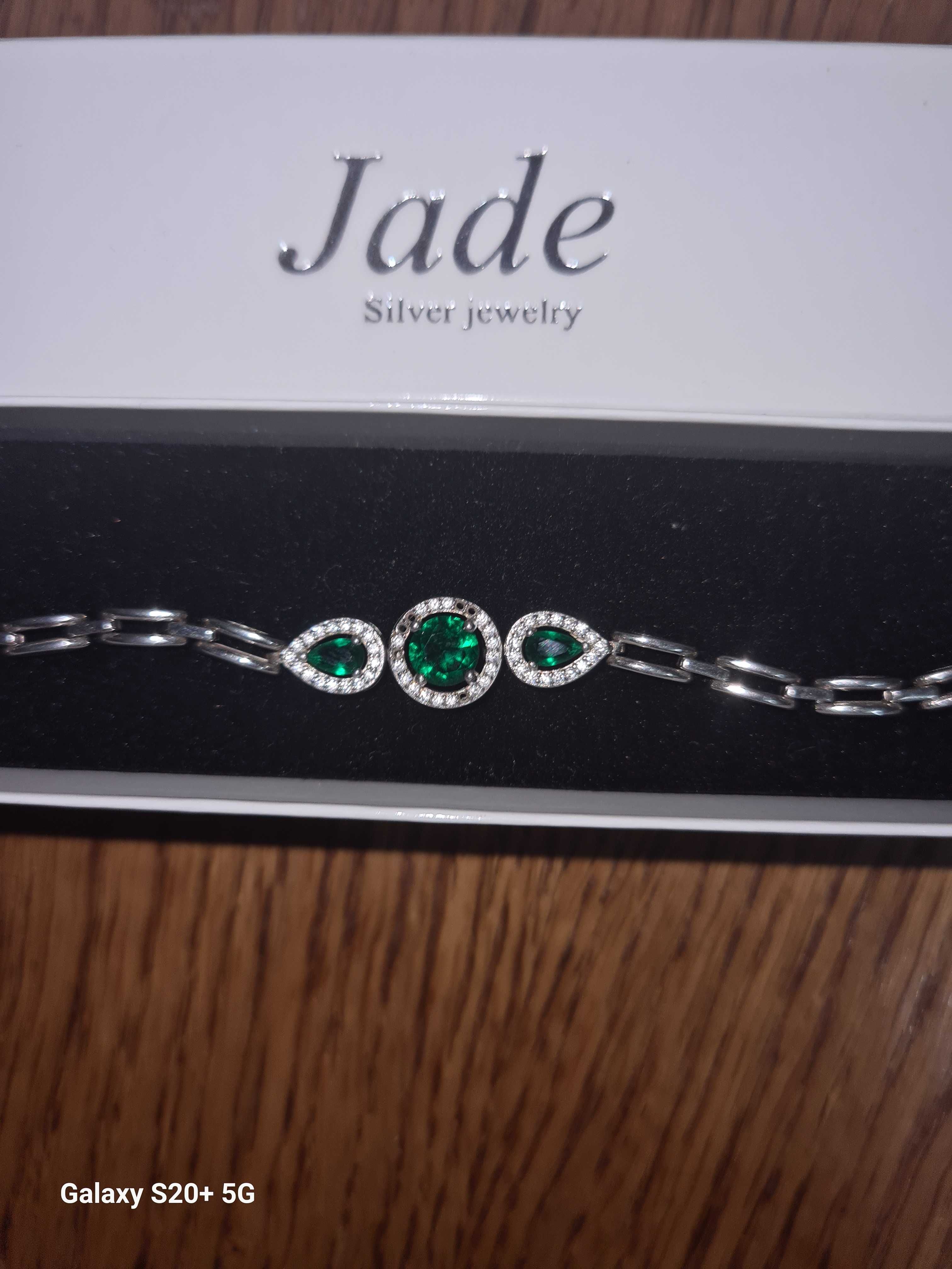 Bratara Jade Silver