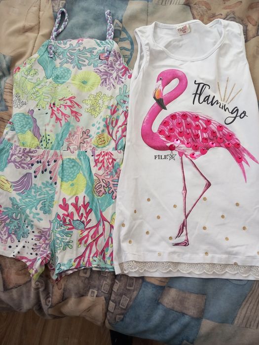 12 летни блузки и 3 рокли за момиче на 8-9 години