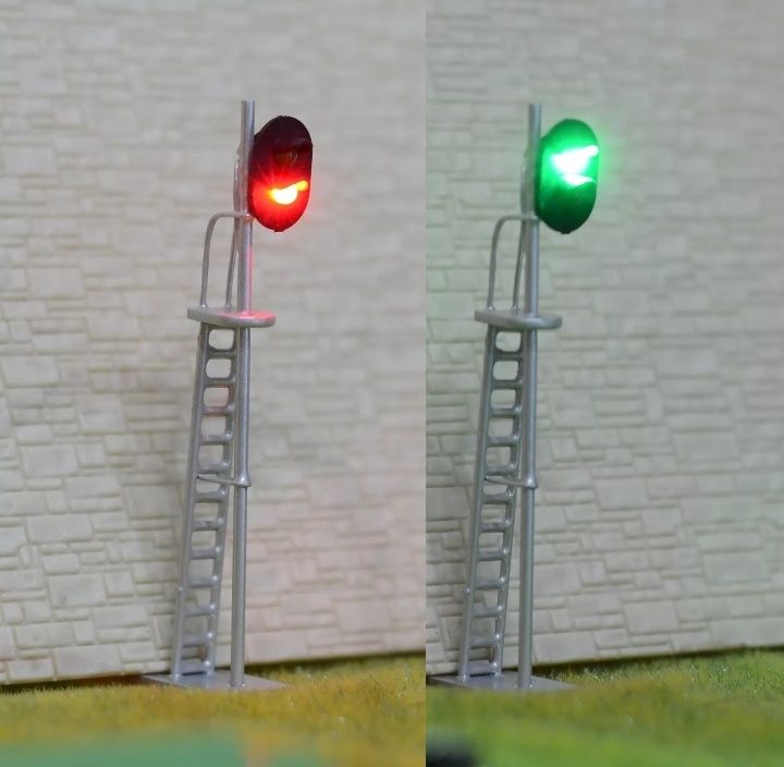 Semnale luminoase CFR/Semafoare, macheta trenulețe electrice HO 1:87