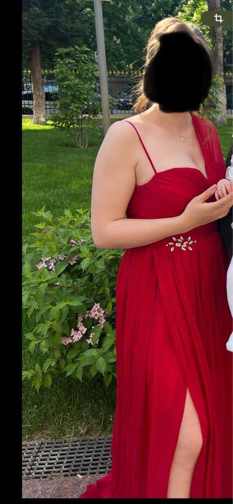 Rochie lunga rosie nasa facuta pe comanda
