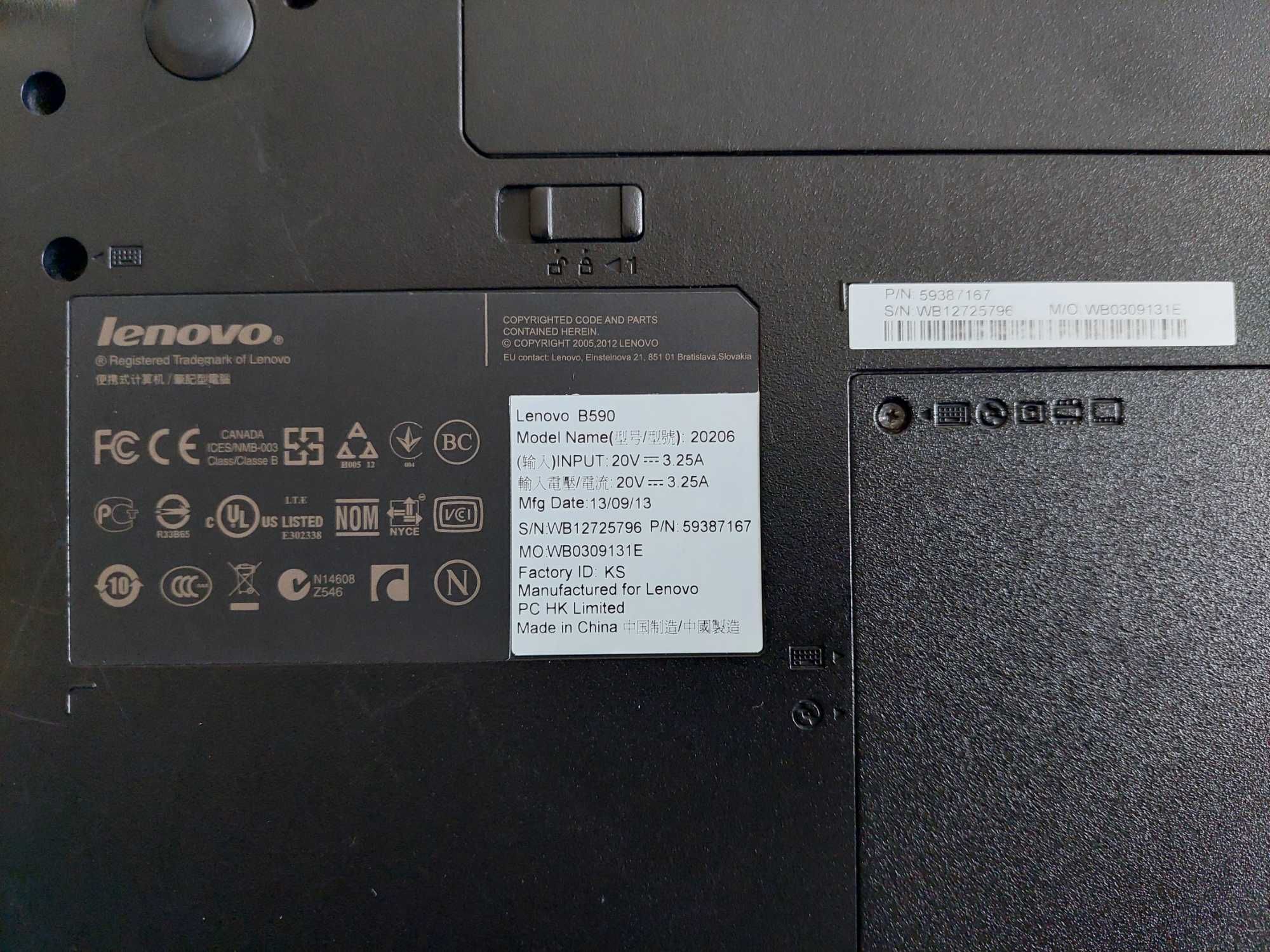 Lenovo B590 sotiladi 2012 yil chiqqan
