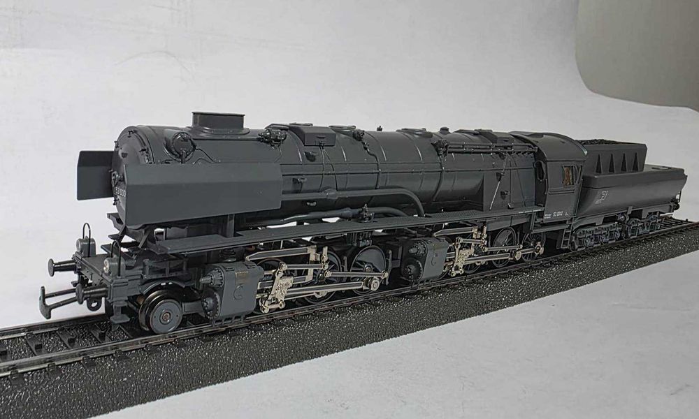 locomotiva cu aburi Marklin Digital AC - BR 53 Borsig - gri wermacht