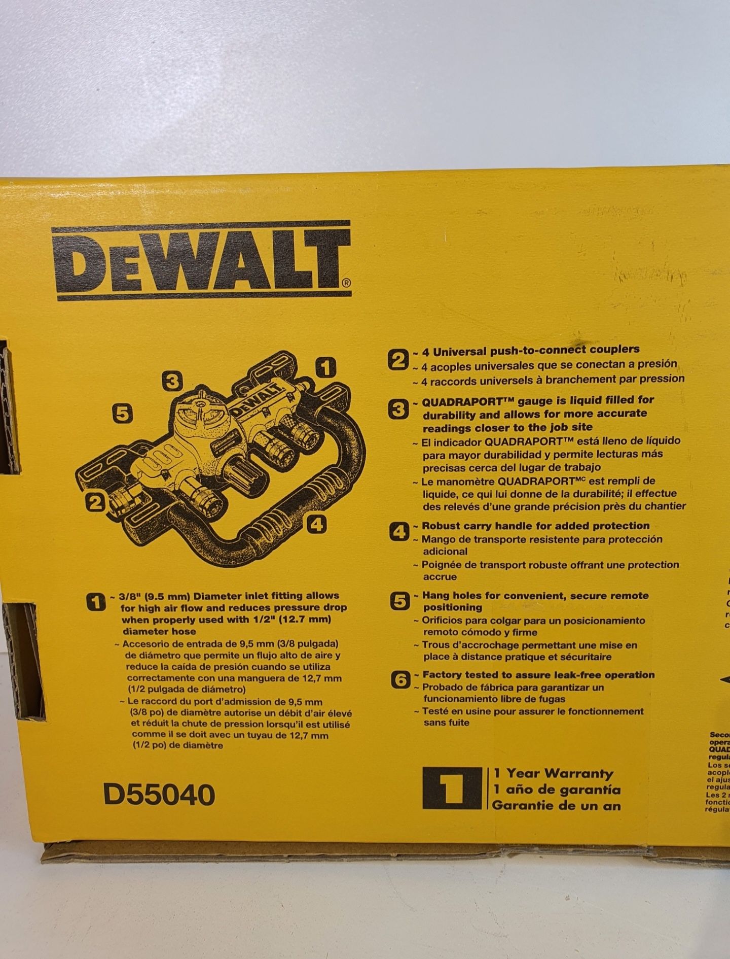 Dewalt D55040 splitter cu regulator pt compresor