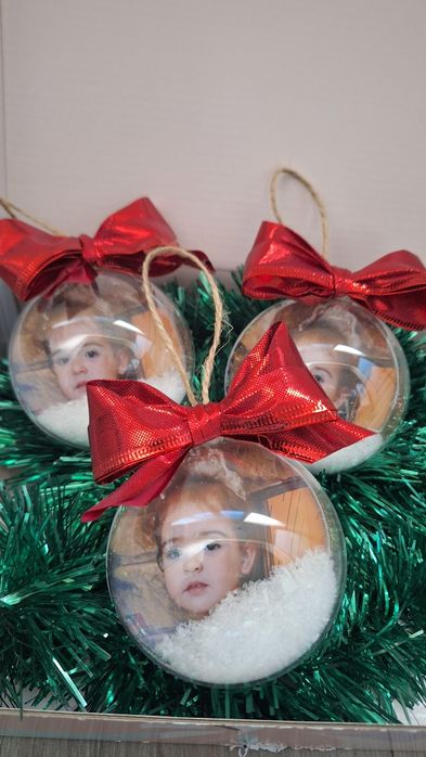 Топка за елха с ваша снимка