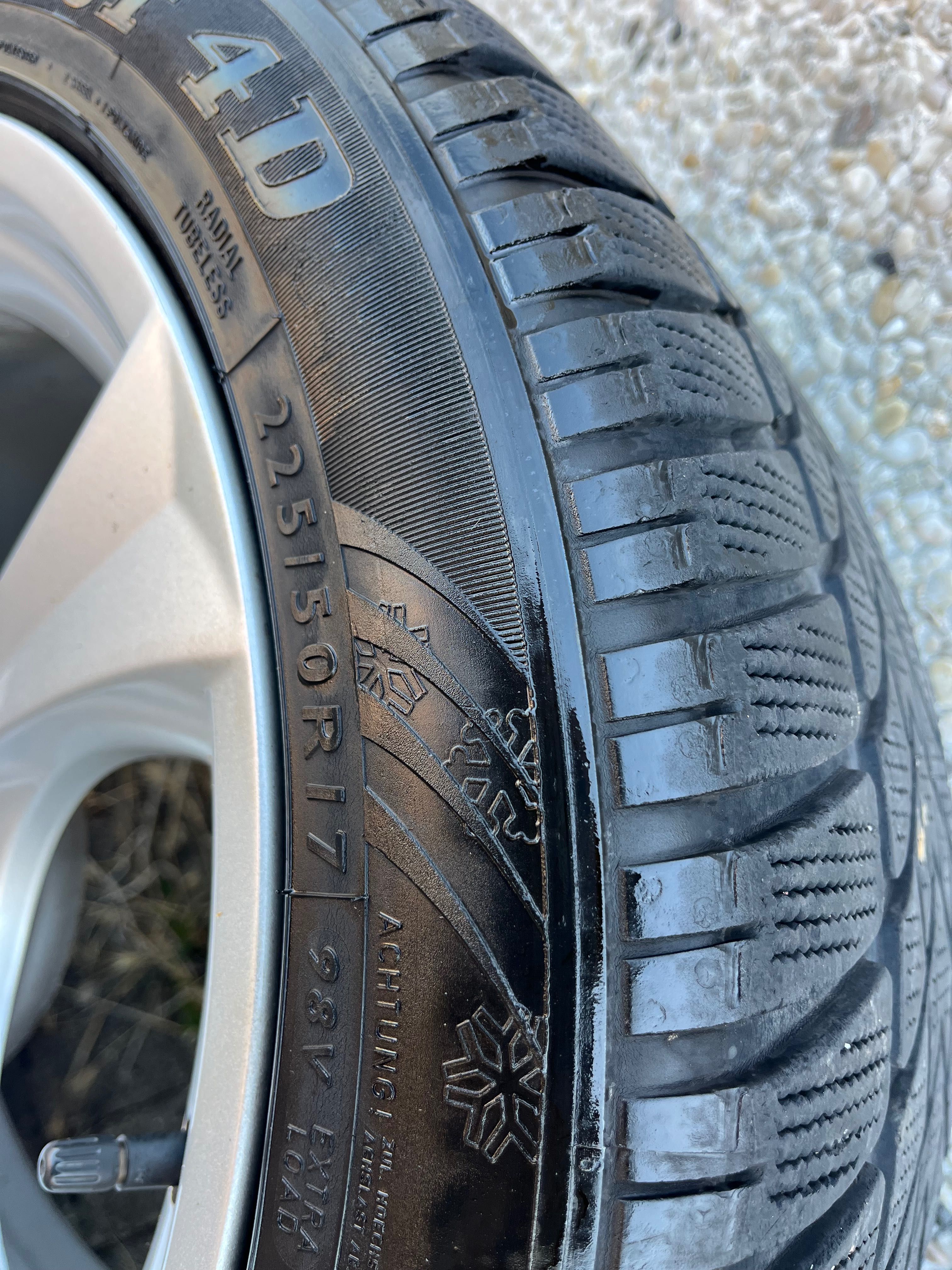 Джанти 5x120 със зимни гуми    BMW 225/50/17