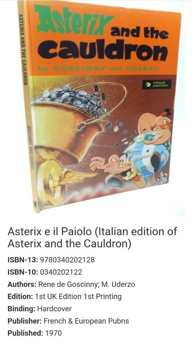 Carti Benzi Desenate Limba Engleza Asterix 1970-1976