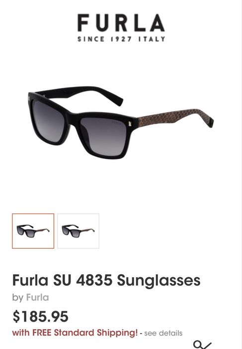 Furla очила с кожа на рамката