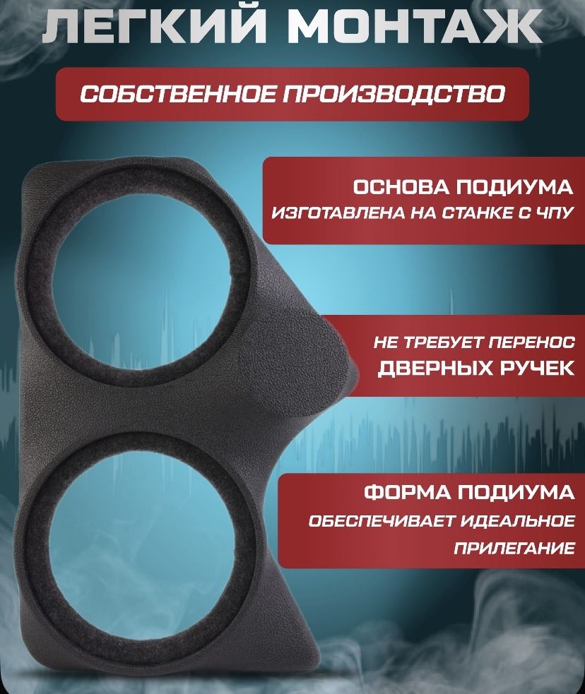 Подиумы под динамики 16 см для нивы