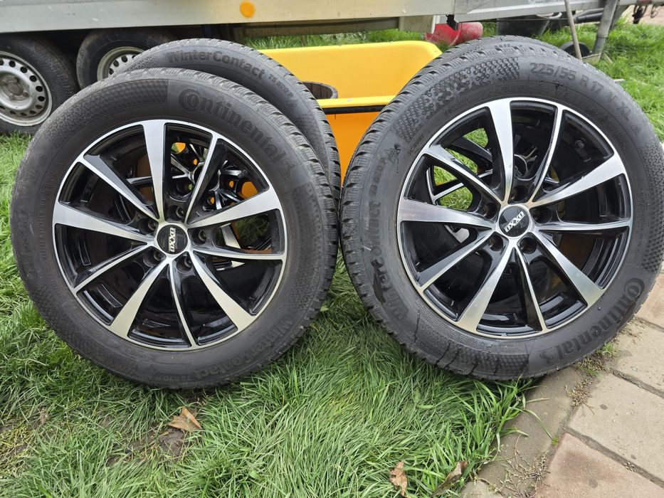 Set jante aliaj Oxxo R17 5x112 + anvelope iarnă Continental225/55 2023