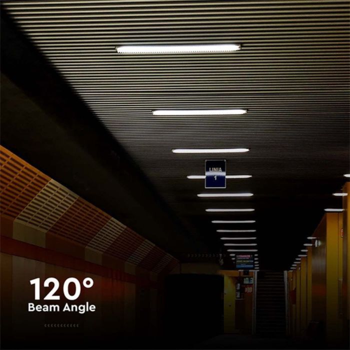 36W 120cm LED Влагозащитено тяло L-Серия 3800LM 4000K