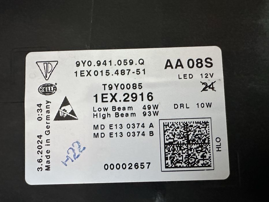 Far led stanga Porsche Cayenne 9Y0 facelift 2023/2024 9Y0941059Q